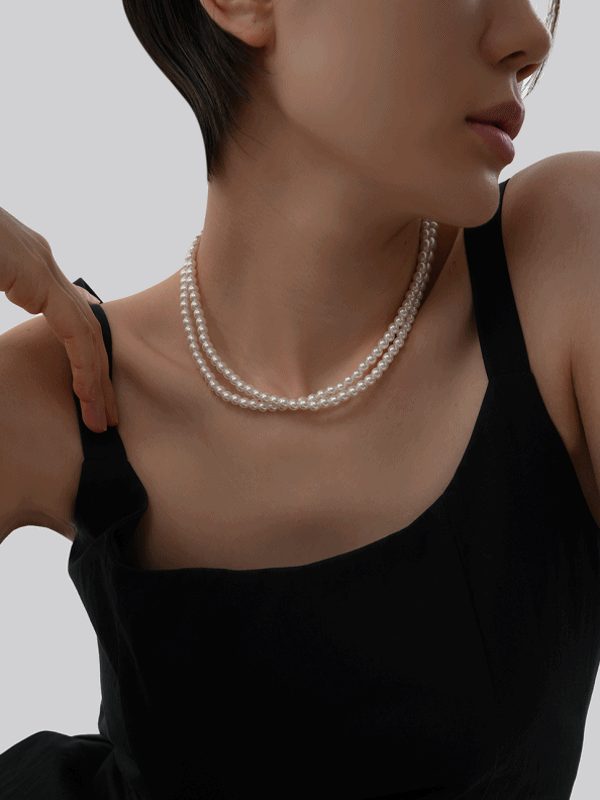 pearl long necklace